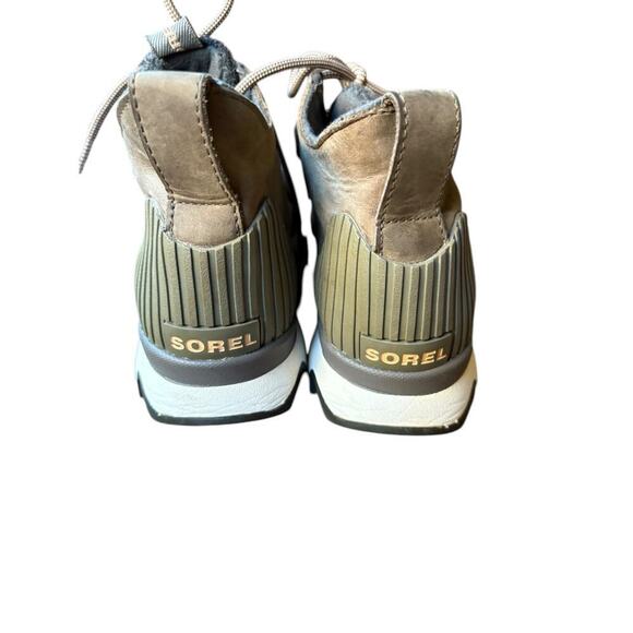 Sorel Weatherproof Kinetic Caribou Hiking Snow Sneaker Boot - Quarry Grey Brown - Picture 9 of 12